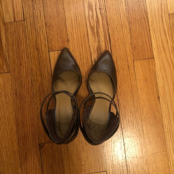 Fergie Shoes | Ankle Strap Pointed Toe Pumps | - Picture 3 of 10